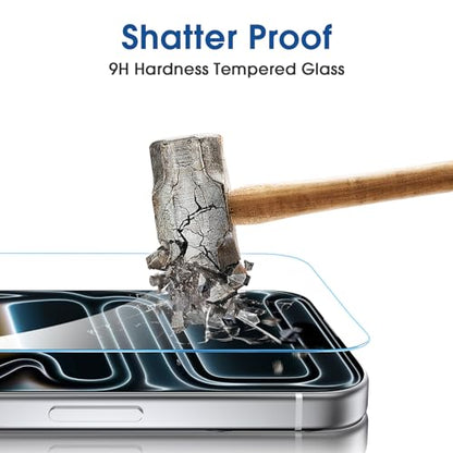 amFilm OneTouch for iPhone 17 Pro Screen Protector 6.3'' Tempered Glass - size: IPH17P-6.3”