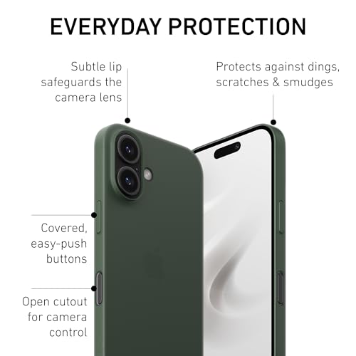 PEEL Super Thin Case for iPhone 16 (Midnight Green) - color: Midnight Green, size: Super Thin