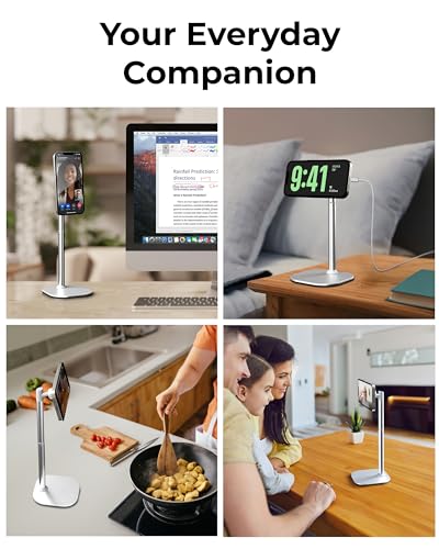 COOPER MagStand Magnetic Phone Stand for Desk, MagSafe Tripod, iPhone 17 - color: x1 Pack - Frost White