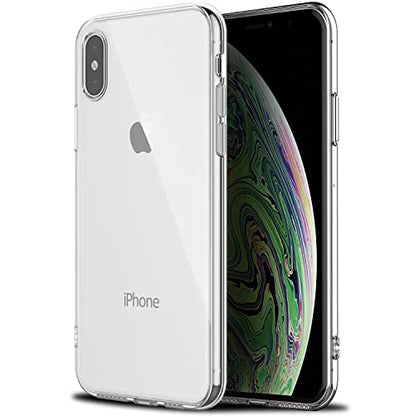 TUDIA Ultra Thin TPU Clear Case Compatible with iPhone Xs MAX Case (2018), Lightweight Shockproof Ultra Slim Clear TPU Transparent Protective Cover - color: Clear, size: iPhone XS Max