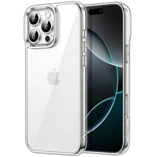 JETech Case for iPhone 16 Pro Max 6.9-Inch, Non-Yellowing Shockproof Phone Bumper Cover, Anti-Scratch Clear Back (Clear) - color: Clear, size: iPhone 16 Pro Max