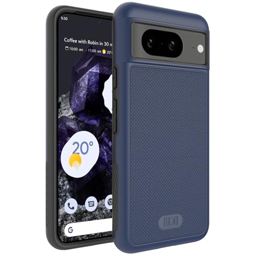 TUDIA MergeGrip [Military Grade] Designed for Google Pixel 8 Case (2023) - [Drop Tested] Dual Layer Shockproof Slim Rugged Tough Heavy Duty Protective Phone Cases Cover - Indigo Blue - color: Indigo Blue, size: Standard Pixel 8