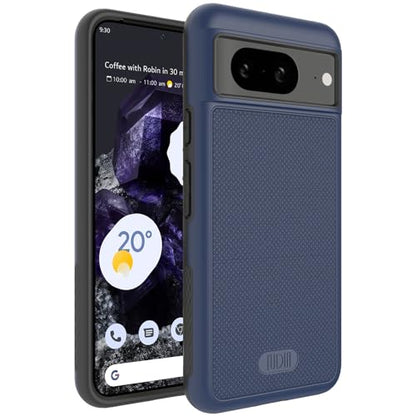 TUDIA MergeGrip [Military Grade] Designed for Google Pixel 8 Case (2023) - [Drop Tested] Dual Layer Shockproof Slim Rugged Tough Heavy Duty Protective Phone Cases Cover - Indigo Blue - color: Indigo Blue, size: Standard Pixel 8