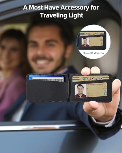 Phone Wallet Stick On with Stand, Adhesive Phone Card Holder, 8-Card Holder - color: Classic Black
