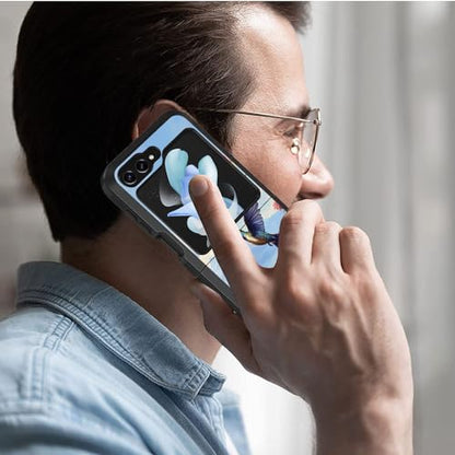 for Samsung Galaxy Z Flip 5 Case, Heavy Duty Dual Layer Hybrid Military Grade Shockproof Drop Folding Protective Cover for Samsung Galaxy Z Flip 5 5G 2023, Hummingbird - color: Hummingbird