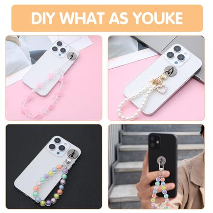12pcs Phone Charm Hook, Metal Round Phone Finger Grip Holder Adhesive