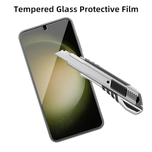 4 Pack Glass Screen Protector Compatible for Samsung Galaxy S23 / SM-S911u [9H Hardness]-HD Screen Tempered Glass, Scratch Resistant,Easy Install [Case Friendly] - size: Galaxy S23