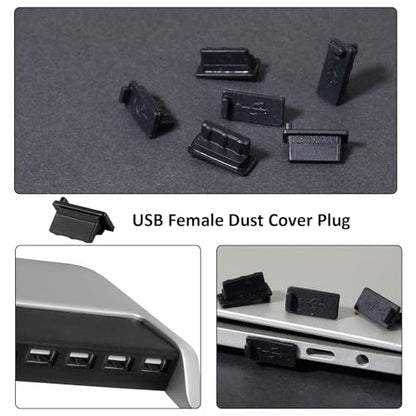 36 Pcs USB Anti Dust Cover Plugs Type-C Dust Stopper Port Protector