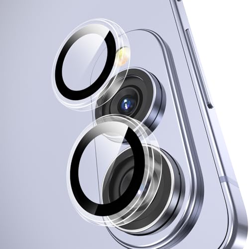 YWXTW Designed for Samsung Galaxy S25 Edge Camera Lens Protector, Individual Anti Scratch HD Clear Case Friendly Tempered Glass Camera Cover Screen Protector, 1 Set