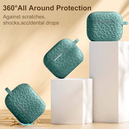 Leopard Engraved for AirPods 5 (2026) and AirPods 4 Case Cover (2024) - color: Green, size: Airpods 5 & 4 Case