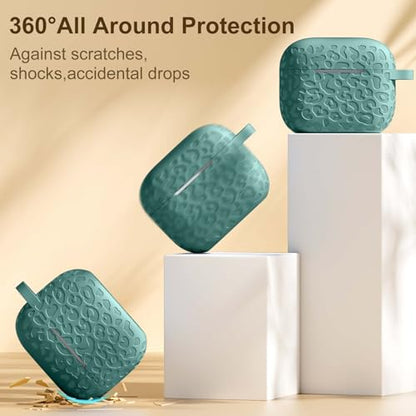 Leopard Engraved for AirPods 5 (2026) and AirPods 4 Case Cover (2024) - color: Green, size: Airpods 5 & 4 Case