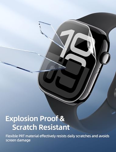 [8 Pack] Screen Protector for Apple Watch 42mm Series 10 Anti-Scratch,iWatch Self-Healing Soft TPU,Bubble-Free,HD Clear Soft Watch Film,Touch Sensitive,Ultra-thin for iWatch Accessories - size: 42mm Series 11/10