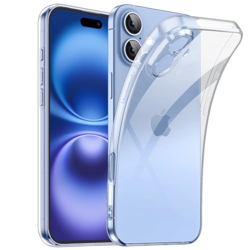Shamo's Clear TPU Case for iPhone 17 – with Camera Protection, Ultra Slim, Shockproof, Anti-Yellowing, Scratch-Resistant, Wireless Charging Compatible, Enhanced Grip (for iPhone 17) - size: For iPhone 17