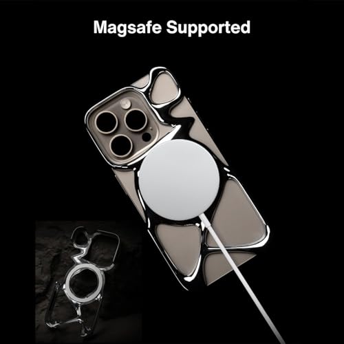 Angry miao Emptiness Phone Case for iPhone 16 Pro Max (Only), MagSafe Compatible, 22g Lightweight, Heat Dissipating, Ample Protection