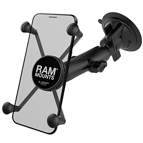 RAM MOUNTS X-Grip Large Phone Mount with Long Arm Twist-Lock Suction Cup - style: Long Arm