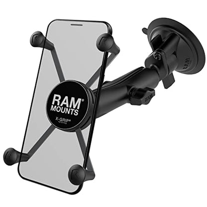RAM MOUNTS X-Grip Large Phone Mount with Long Arm Twist-Lock Suction Cup - style: Long Arm