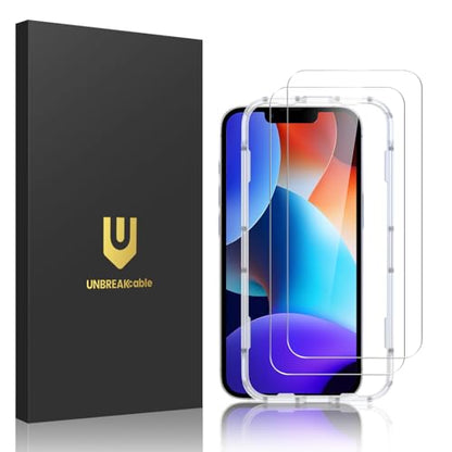 UNBREAKcable 2-Pack Screen Protector for iPhone 17e Tempered Glass - size: iPhone 17e