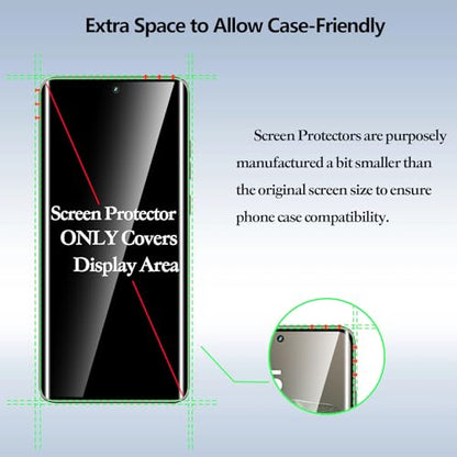 Anoowkoa 3 Pack Designed for Motorola Moto Edge 2025 3D screen protector Tempered Glass Flim.9H Hardness.Super Abrasion Resistance,Anti-Fingerprint.Anti-Scratch,Bubble-free,Easy Installation