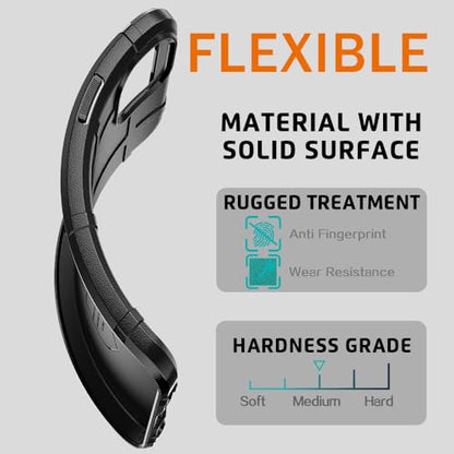 Rugged Shield 8ft Drop Proof TPU Thick Armor Tactical Protective Case Compatible with iPhone 15 Plus (6.7 inches) - Dark Black - color: Dark Black, size: iPhone 15 Plus