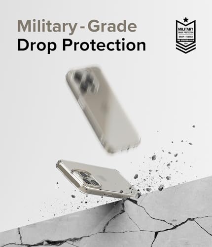Ringke for iPhone 15 Pro Max Case [Fusion Matte Clear] | Oil & Dirt Resistant, Anti-Fingerprint Technology Prevents Oily Smudges, Frosted Coating Feels Velvety Soft - size: iPhone 15 Pro Max