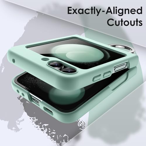 JETech Case for Samsung Galaxy Z Flip 5, Mint Green