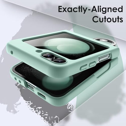 JETech Case for Samsung Galaxy Z Flip 5, Mint Green