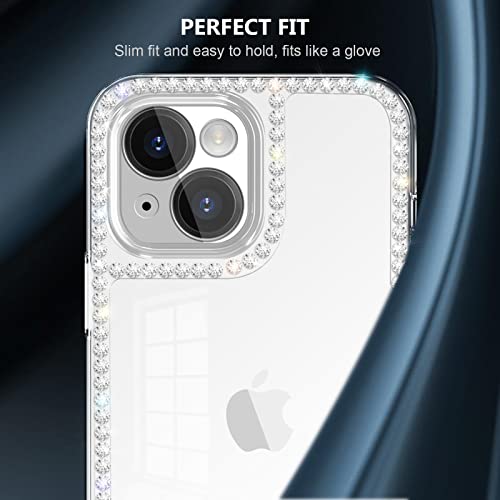 Compatible with iPhone 11 Bling Case for Women Girls 3D Glitter Sparkle Bling Case Luxury Shiny Cute Crystal Charms Rhinestone Diamond Bumper Soft TPU Clear Protective Case for iPhone 11 - size: iPhone 11