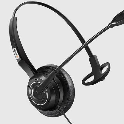 Arama Cell Phone Headset with Microphone Noise Cancelling 3.5mm Headset for iPhone,Android,BlackBerry Mobile Phone and iPad Tablets (A200MP)