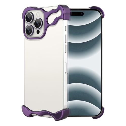 Frameless Phone Case Crafted for iPhone 16 Pro Purple - color: Aluminum Purple, size: iPhone 16 Pro