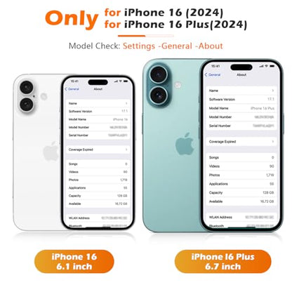 imluckies for iPhone 16 / iPhone 16 Plus Camera Lens Protector, AR+AF Tempered Glass 9H Anti-Scratch Metal Individual Lens Cover, HD Clear Camera Accessories, Case Friendly - Teal - color: Teal