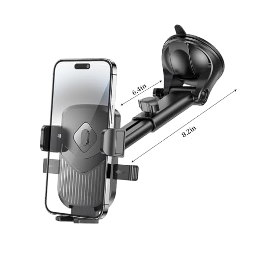 Car Phone Holder 360 Rotation Adjustable Smartphone Mount Black - color: Black