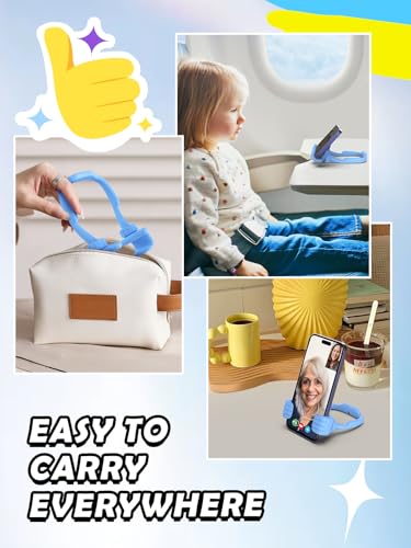 Stocking Stuffers for Teen Boys Girls Kids Christmas Thumbs Up Phone Holder - color: Macaron Blue