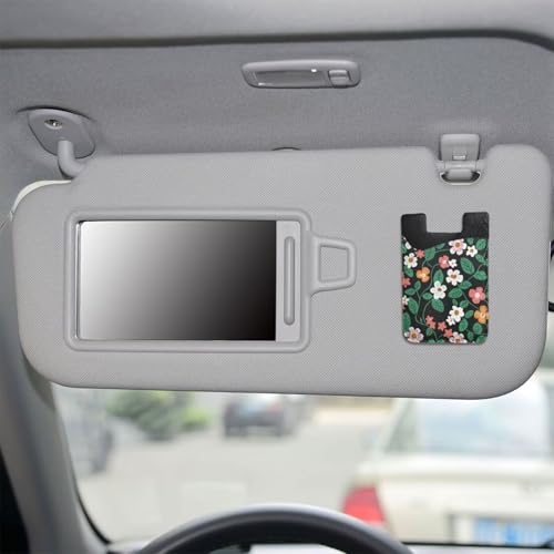 Phone Phone Adhesive Card Holder for Back Of Phone Floral Flower Stick-on ID Credit Card for All Smartphones PU Leather Card Holder Adhesive Pocket - color: Cute Flowers