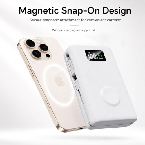 pzoz 20000mAh Portable Charger with Apple Watch Charger, 45W PD Power Bank