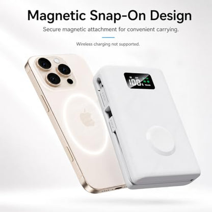 pzoz 20000mAh Portable Charger with Apple Watch Charger, 45W PD Power Bank