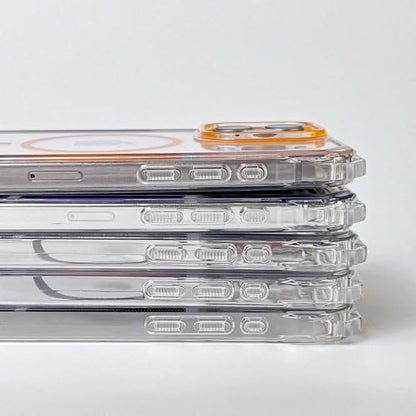 Magnetic for iPhone 17 Pro Max Crossbody Phone Case,Clear,Magnetic Soft Frame PC Back Shockproof Protective Phone Cover with Adjustable Detachable Lanyard,Compatible with MagSafe - color: Clear, size: iPhone 17 Pro Max