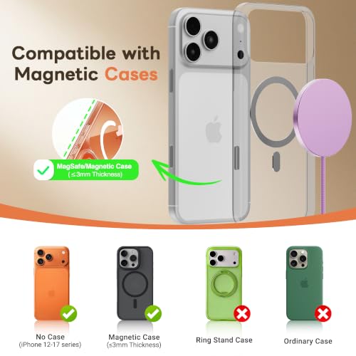 MagSafe 25W Magnetic Wireless Charger Fast Charging Pad for iPhone - color: Light Violet