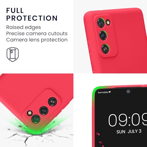kwmobile Case Compatible with Samsung Galaxy S20 FE Case - Protective Slim TPU Phone Cover - Soft Matte Finish - Neon Pink - color: neon pink, size: Galaxy S20 FE