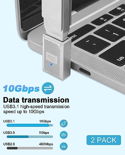 Duttek 90 Degree USB C to USB Adapter 10Gbps, 120W USB A to USB C 90 Degree Adapter 120W, USB 3.0 Female to Type C Male Charger Converter for Laptop, PC, Power Bank, Mac Book,iPad,Samsung Galaxy 2Pack - style: 90 Degree C Male to A Female Adapter