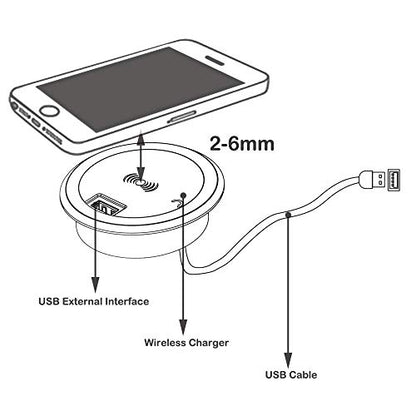 15W Fast Wireless Charging Station Pad Compatible with iPhone 16/16e/16 Pro/16 Pro Max 16 15 14 13 12 11 Series Samsung Galaxy S25 S24 S23 S22 S21 Note 20 (Desk Wireless Charging)
