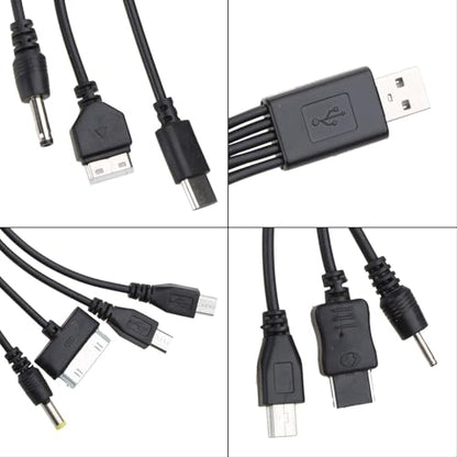 Black 10-in-1 USB-C Charging Station for Android Tablets, Multi-Device Charger Hub with 6 FT Cable, Compact and Portable Design for Travel,Home and Office Use