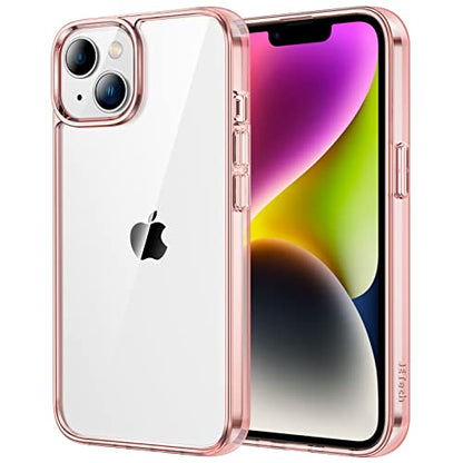 JETech Case for iPhone 14 Plus 6.7-Inch, Non-Yellowing Shockproof Phone Bumper Cover, Anti-Scratch Clear Back (Rose Gold) - color: Rose Gold, size: iPhone 14 Plus
