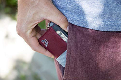 Thin Minimalist Front Pocket Wallet - Credit Card Holder - Small Travel Wallets - Compact Wallets For Men and Women - Carry Cards, Cash, Phone, Keys- Secure Canvas Wallet (Scipio) - color: Scipio