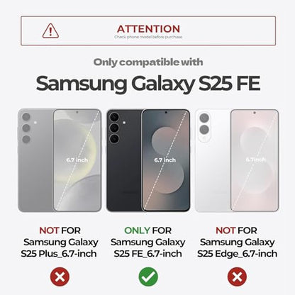 Battery Case for Galaxy S25 FE,Upgraded 12000mAh High Capacity Rechargeable Portable Protective Extended Charger Case Wireless Charging Compatible with S25 FE(6.7 inch) Charging Case & Carplay Black - size: Galaxy S25 FE