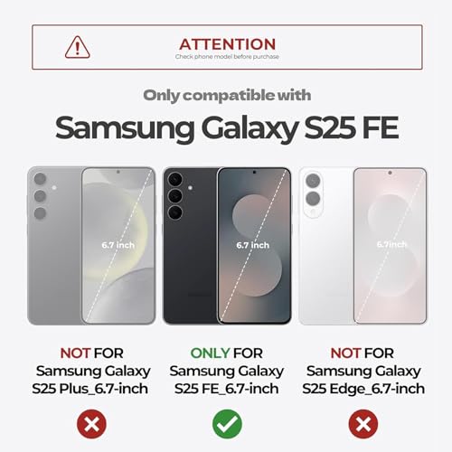 Battery Case for Galaxy S25 FE,Upgraded 12000mAh High Capacity Rechargeable Portable Protective Extended Charger Case Wireless Charging Compatible with S25 FE(6.7 inch) Charging Case & Carplay Black - size: Galaxy S25 FE