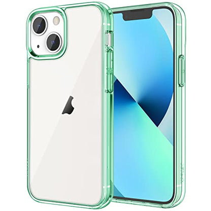 JETech Case for iPhone 13, Anti-Yellowing, Midnight Green | Shockproof Protection, Scratch Resistant Hard PC Back, Durable Transparent TPU Bumper - color: Midnight Green