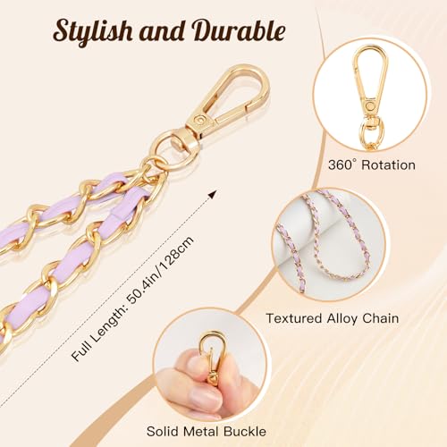 TiMOVO Phone Lanyard Metal Chain Crossbody, Light Purple - color: Light Purple, size: Standard