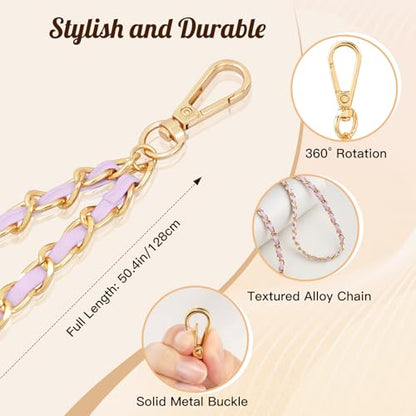 TiMOVO Phone Lanyard Metal Chain Crossbody, Light Purple - color: Light Purple, size: Standard