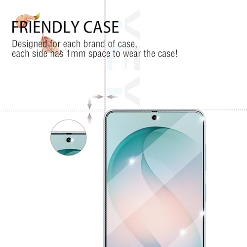 Galaxy S26 Screen Protector + Camera Lens Protector, [2 +2 Pack] [Ultrasonic Fingerprint Unlock] [Case Friendly] Full Coverage Tempered Glass Screen Protector For Samsung Galaxy S26 - size: Galaxy S26