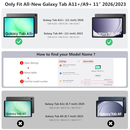 TiMOVO Paper Screen Protector for Galaxy Tab A11+/A9+ 11 inch, 2 Pack